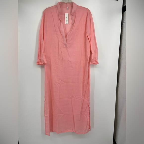 NWT, Kaftan, full length, bathing suit cover up, side slits at bottom, SZ‎ 3XL - Picture 1 of 7